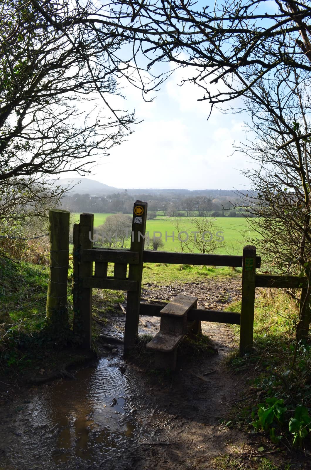 Countryside stile gate by bunsview