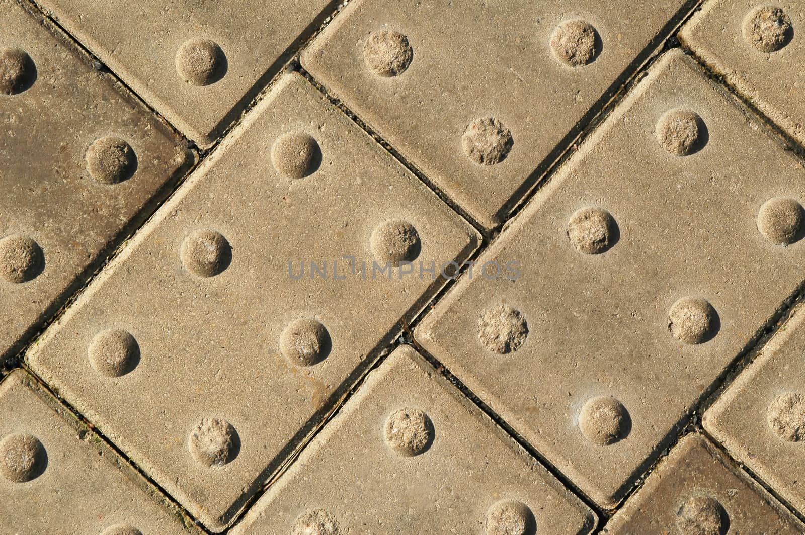 close up of block paving on a walkway