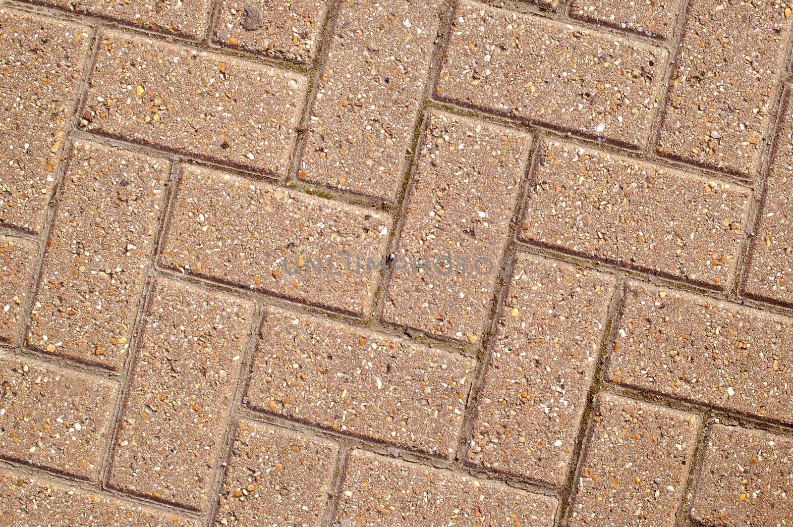 close up of block paving on a walkway
