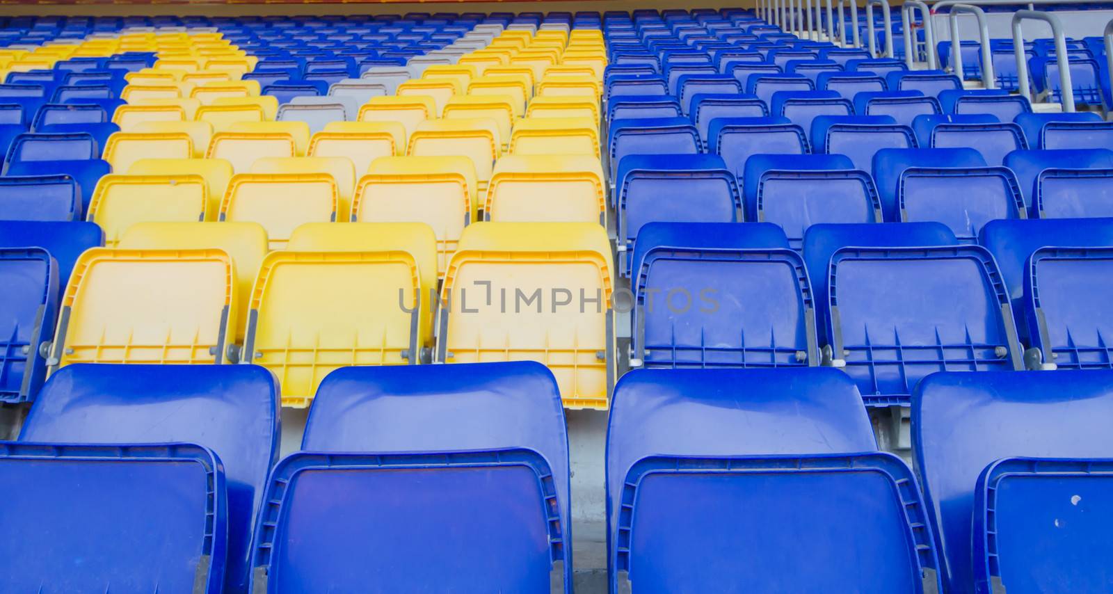 seats  football is made ​​of plastic.