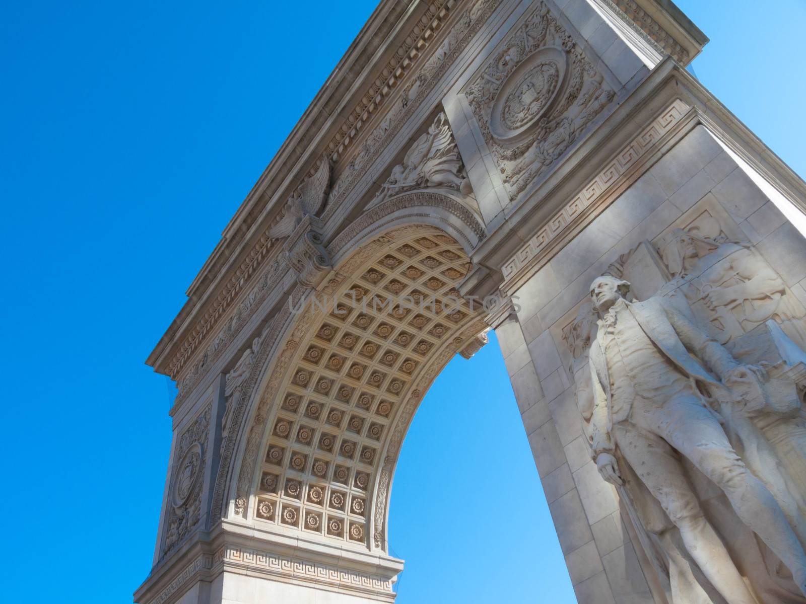 famous arch at the Washington Square in NYC