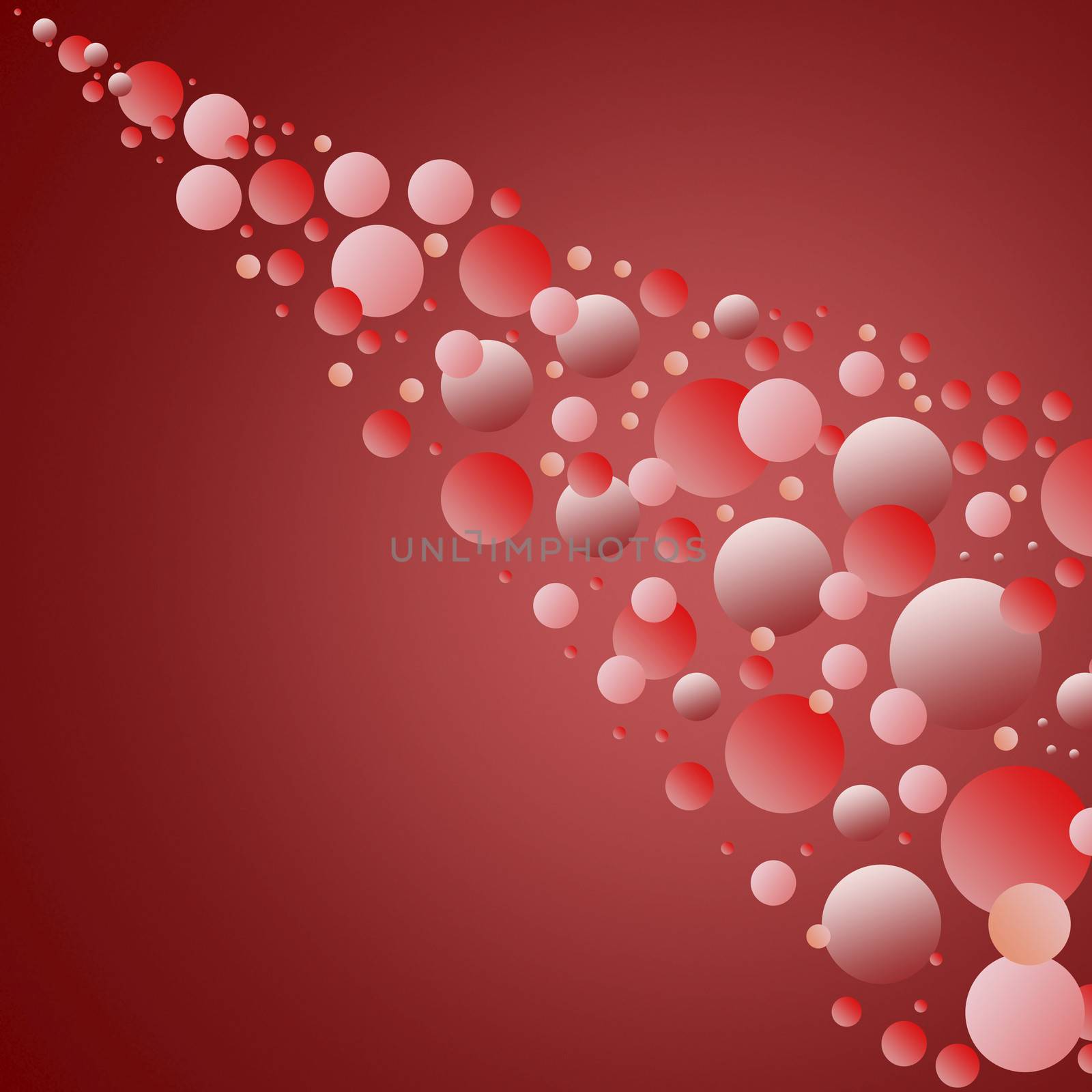 red tone bubble color christmas abstract background