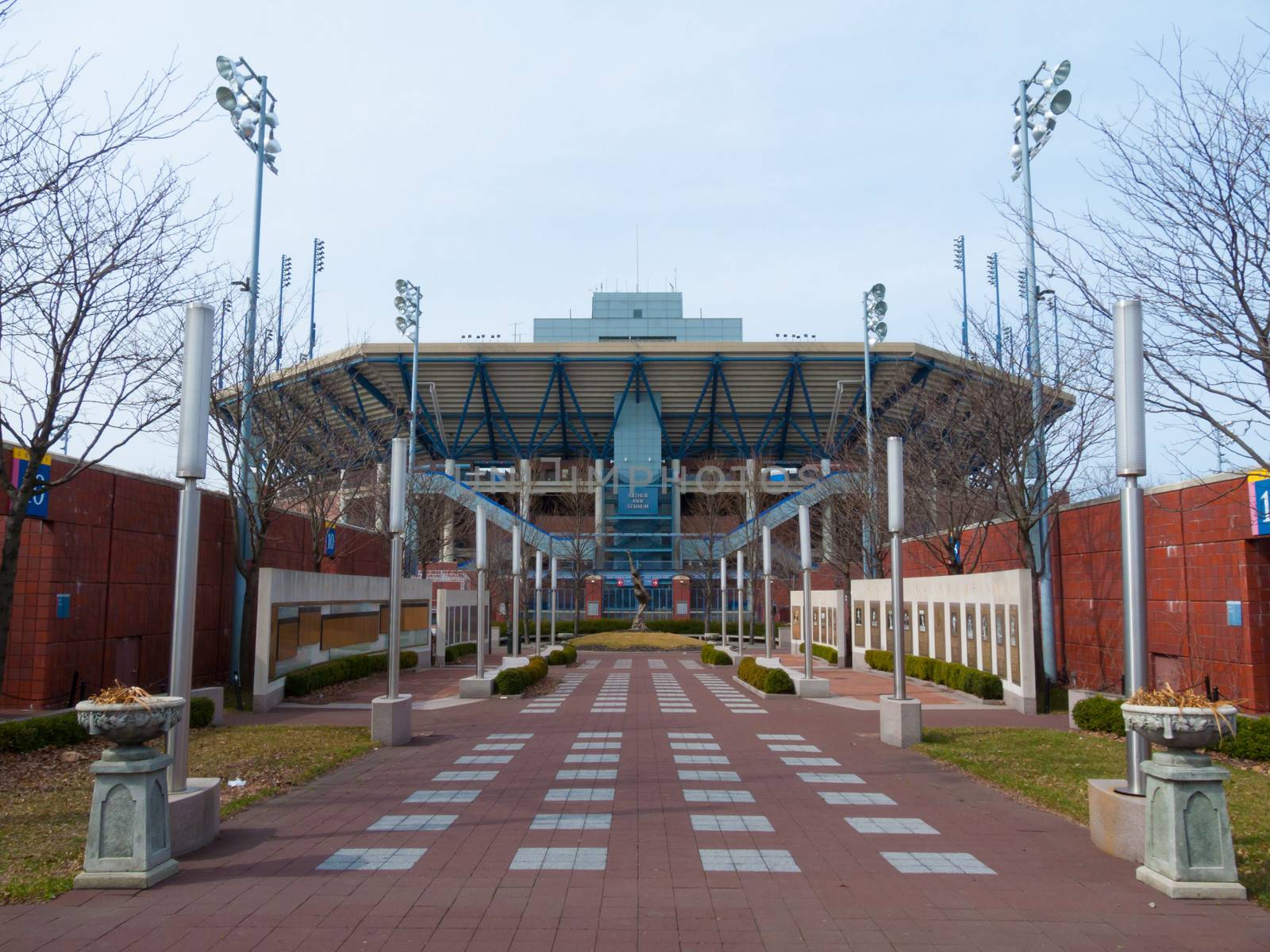 part of the famous tennis park in New York City