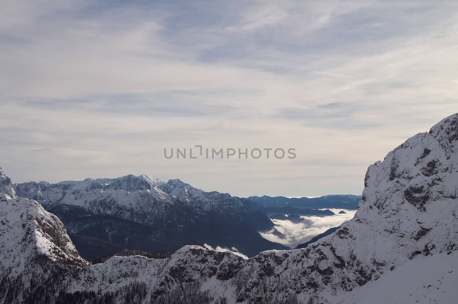 Mountains of Nassfeld in Austria by anderm