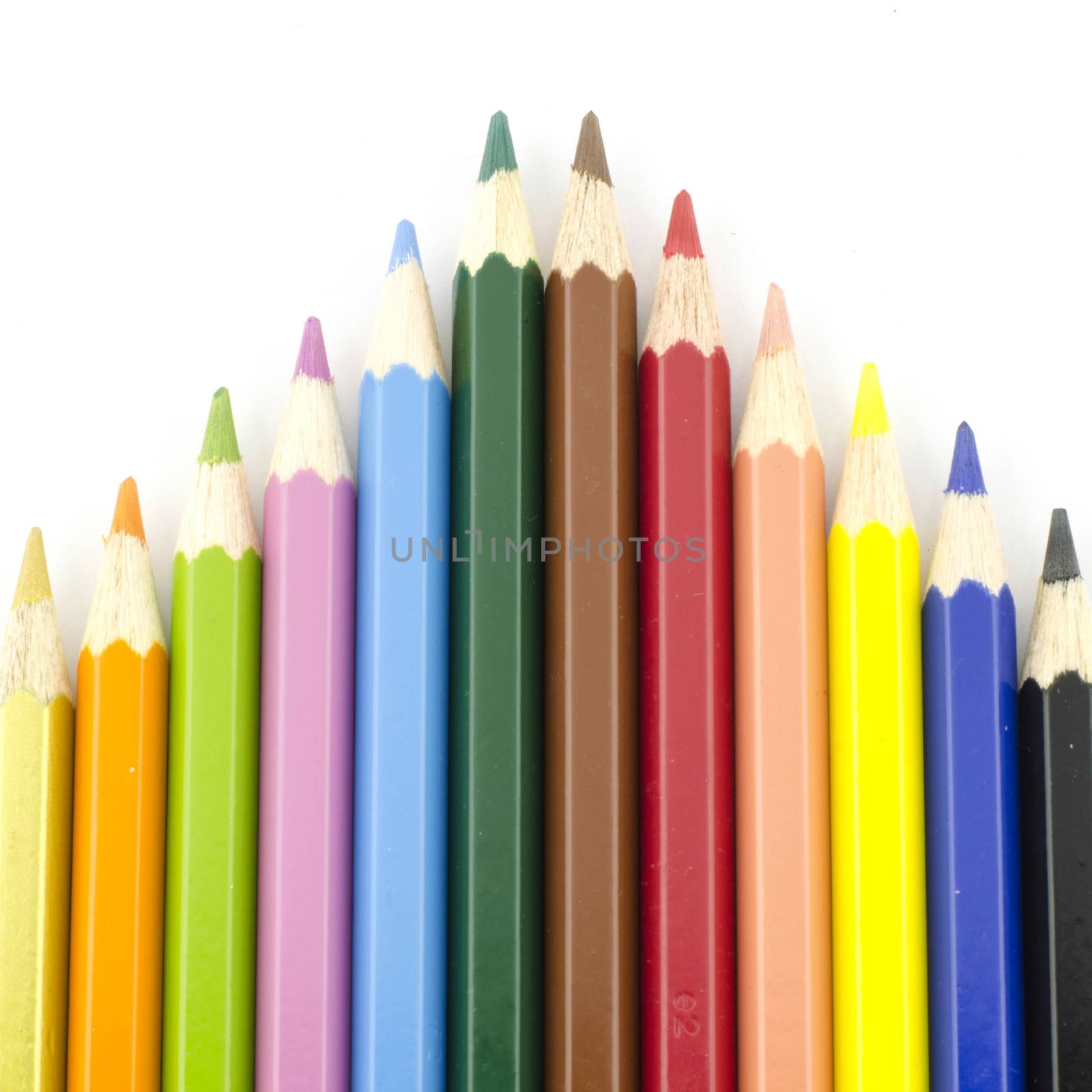 color pencil isolated on white background by ammza12