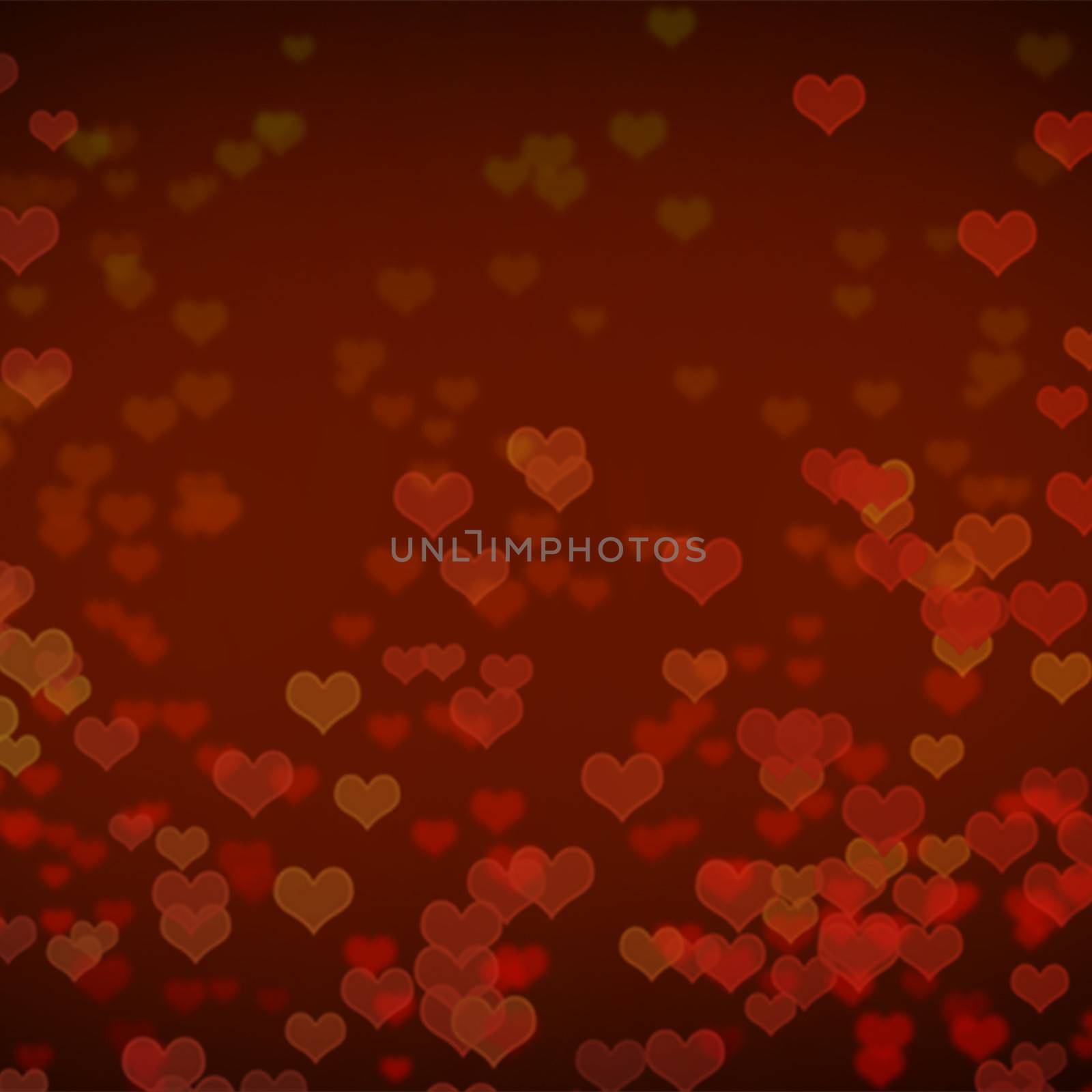 red heart bokeh abstract background by ammza12