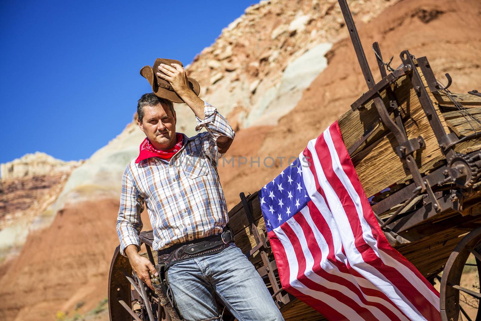 SOUTh WEST - A cowboy takes time to rest and reflect. 