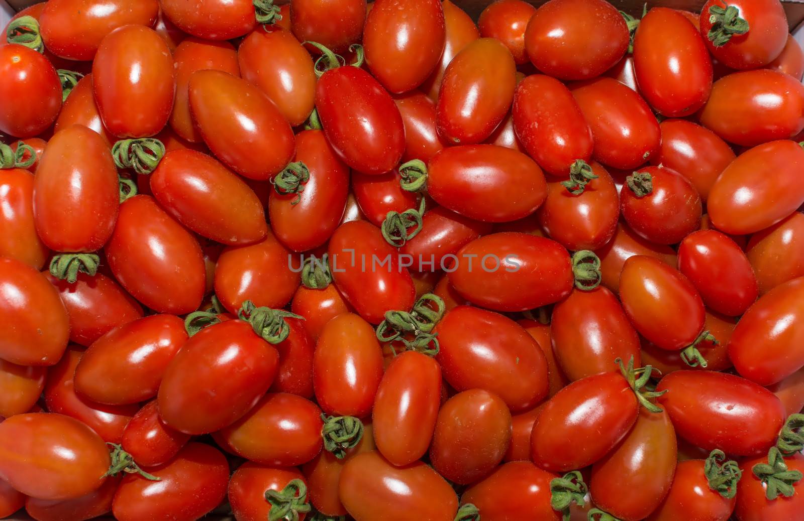 red tomatoes at the market by sonyporto12