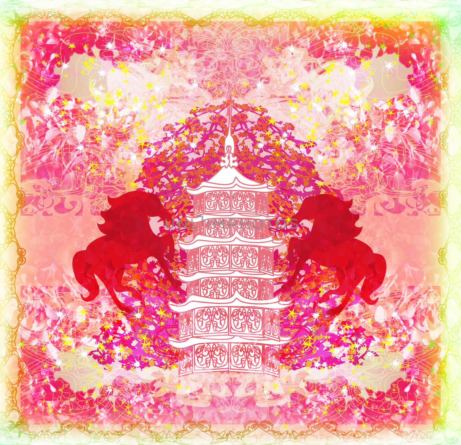 Year of Horse graphic design