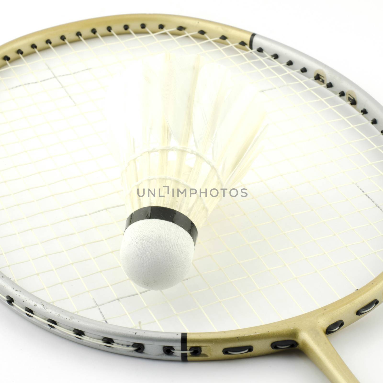 badminton isolated on white background