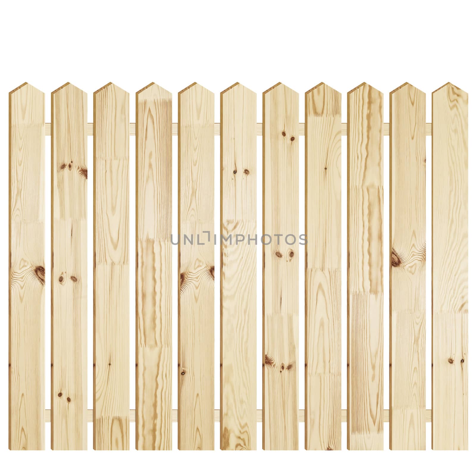 Wooden Fence Over The White Backgroynd