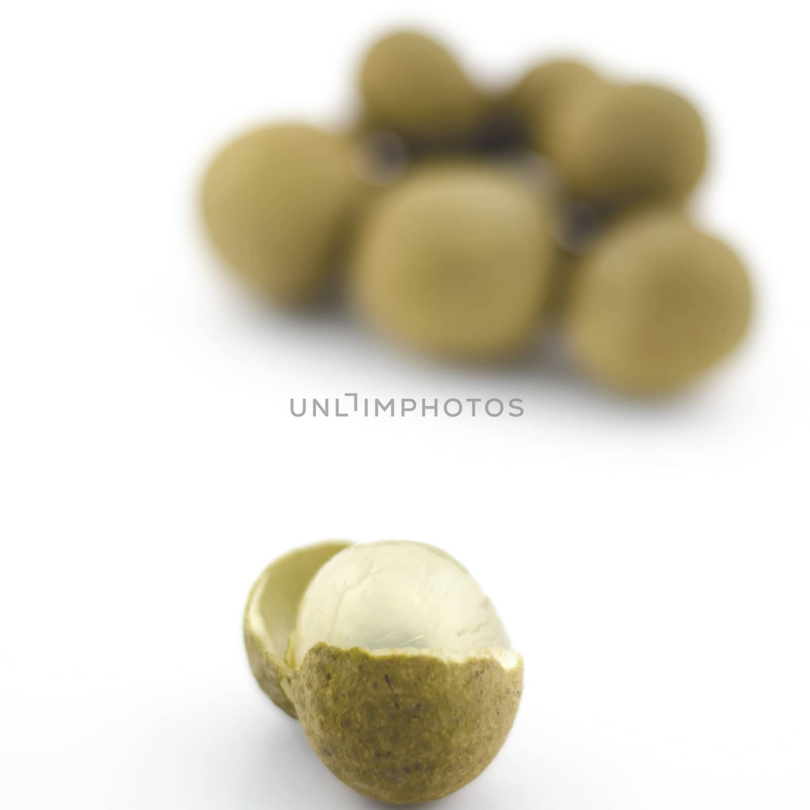 longan isolated on white background