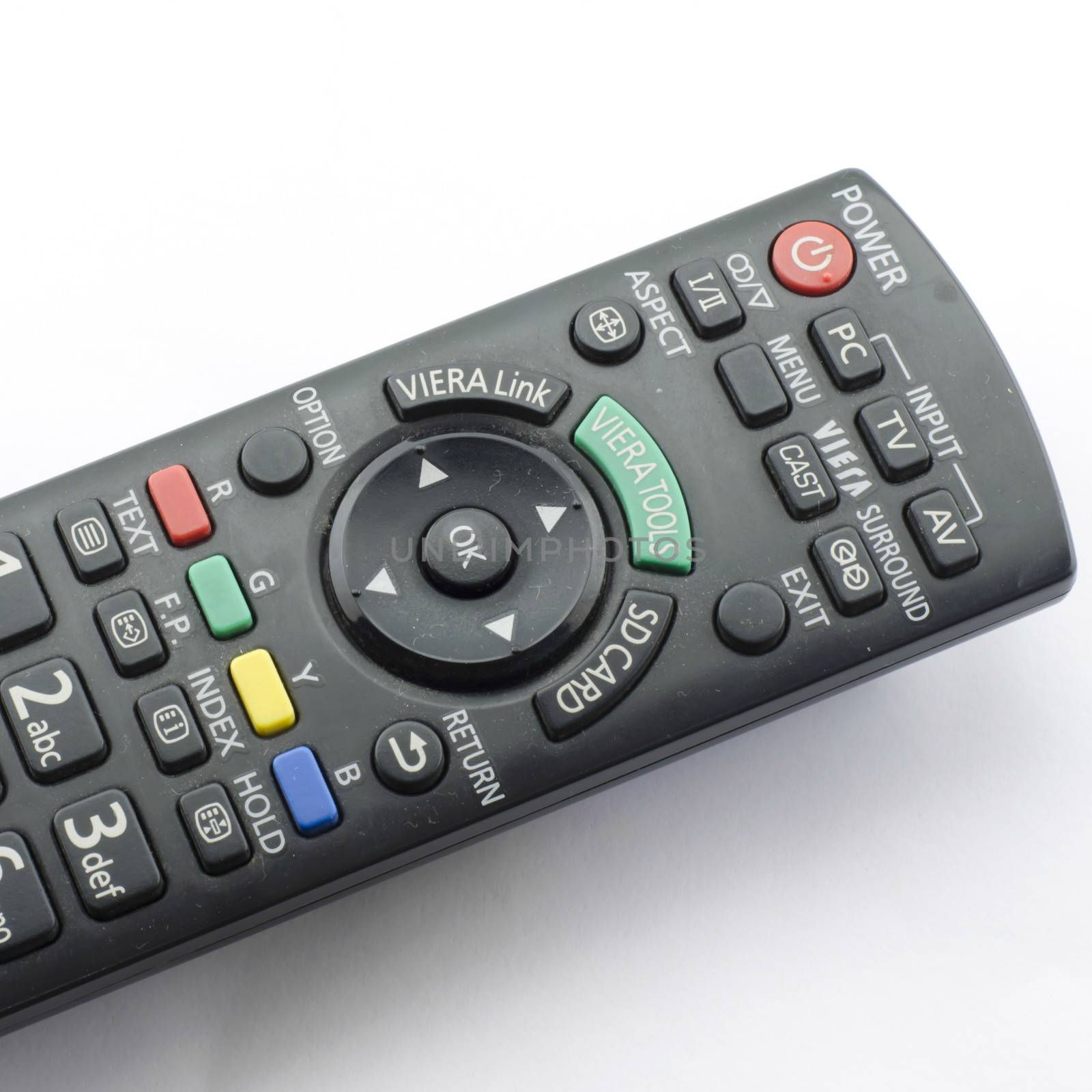 remote control isolated on white background