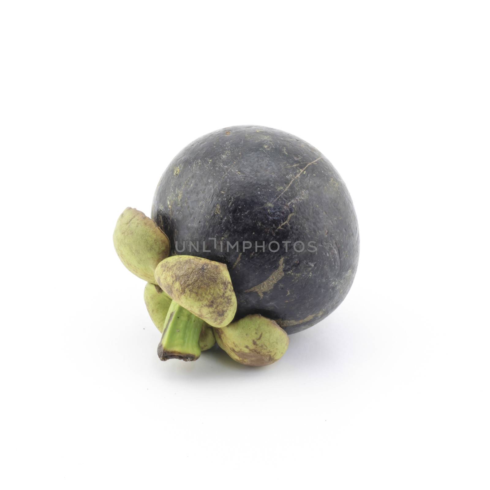 mangosteen isolated on white background