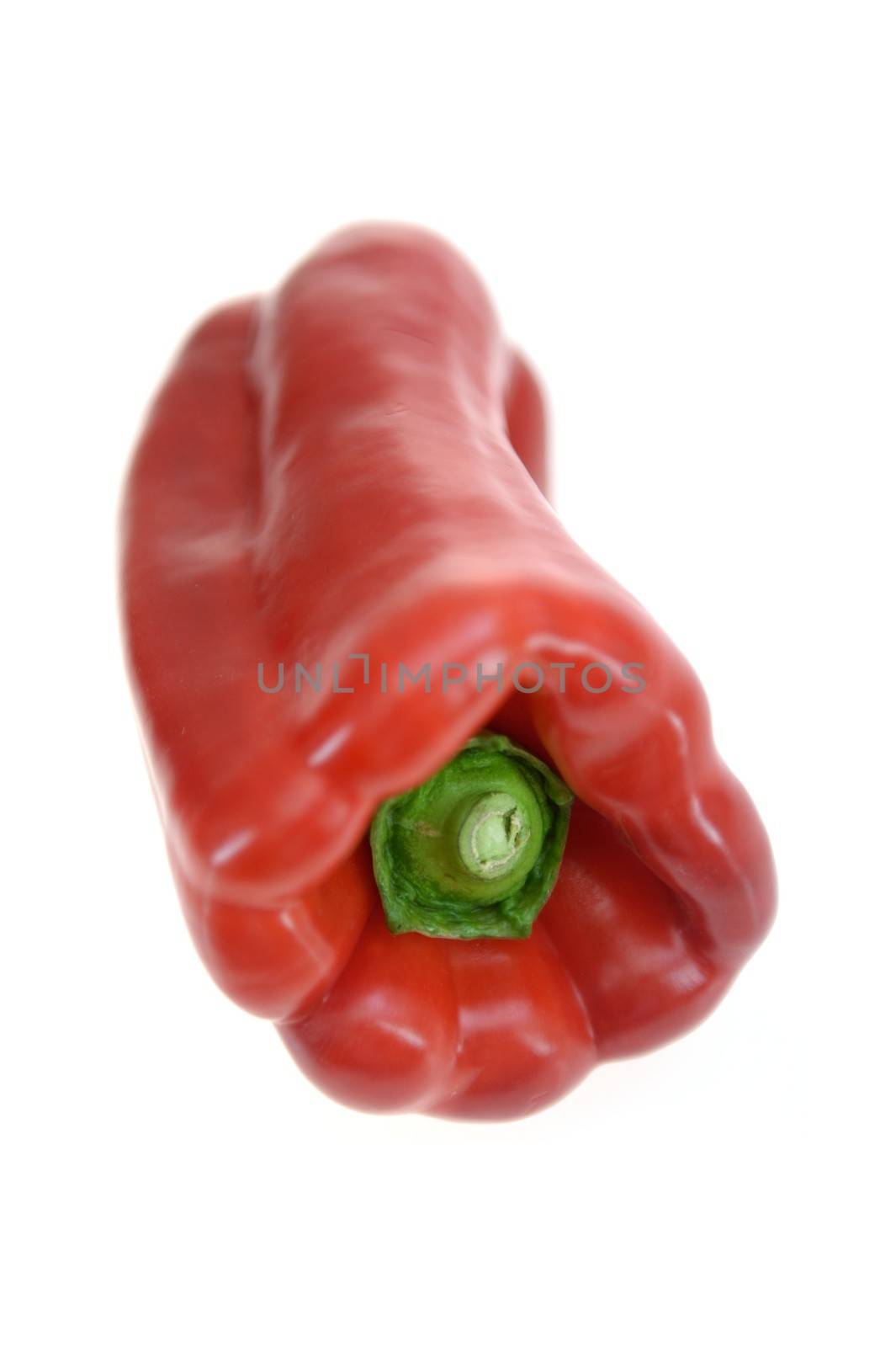 Fresh Capsicum isolated against a plain background