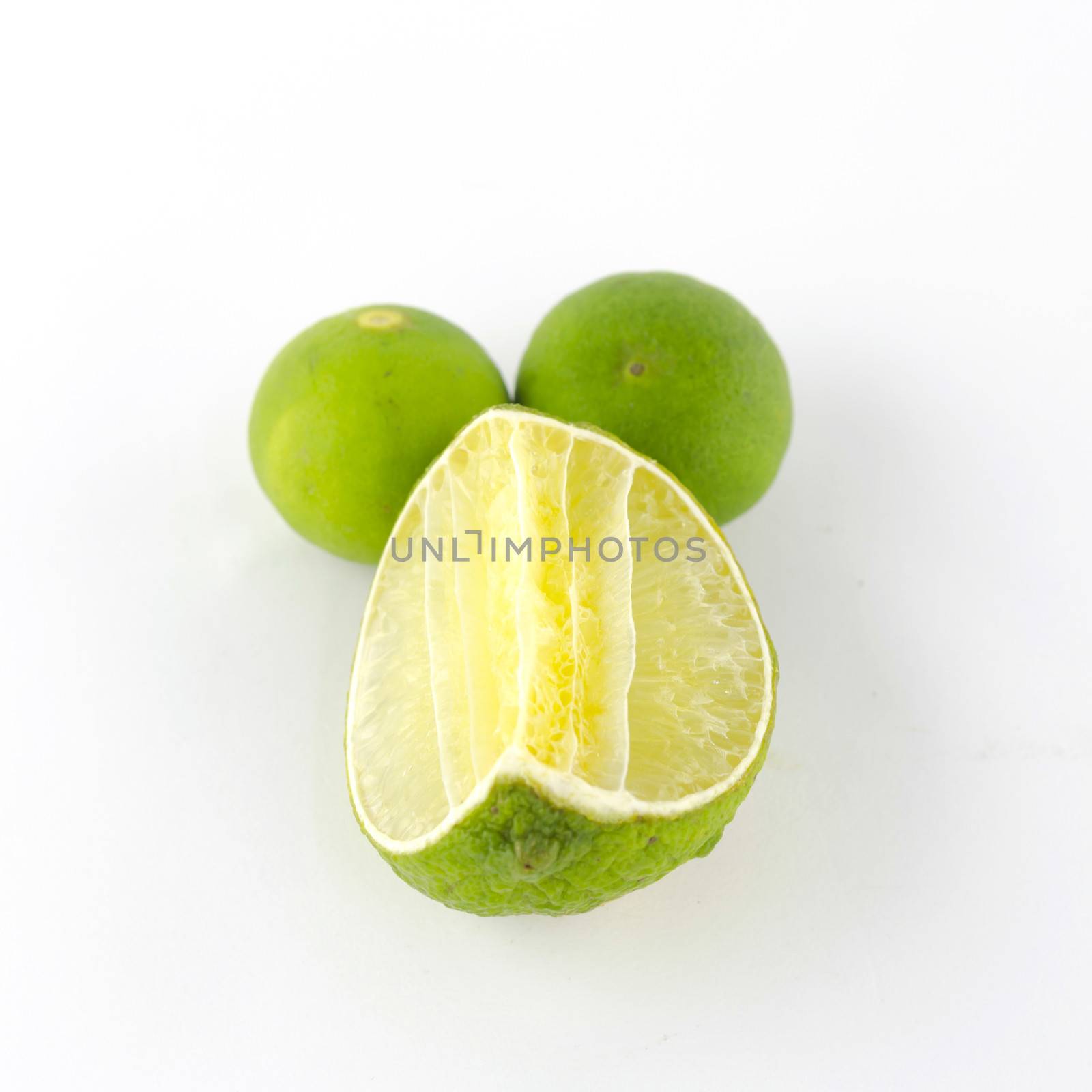 lime isolated on white background