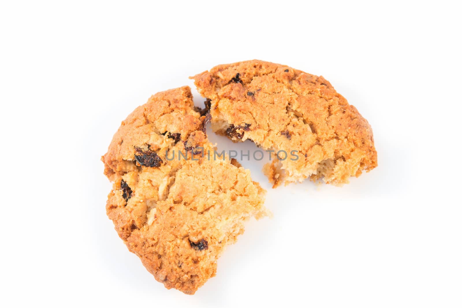Cookies Isolated And On White The Background
