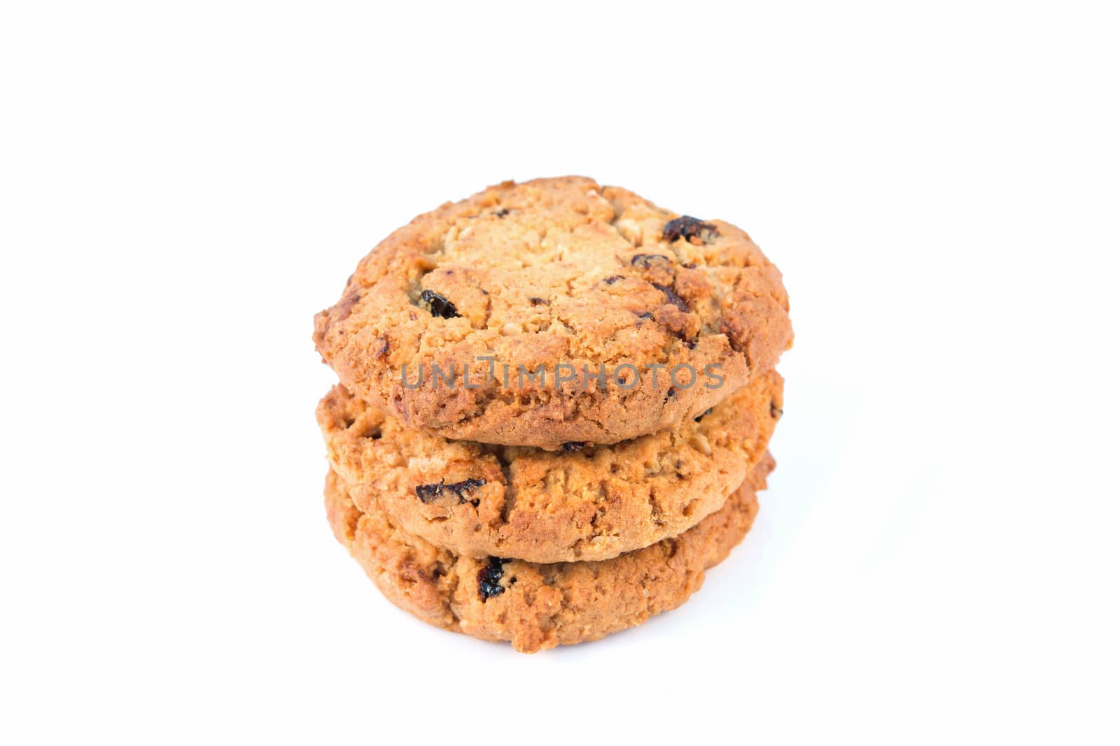 Cookies Isolated And On White The Background