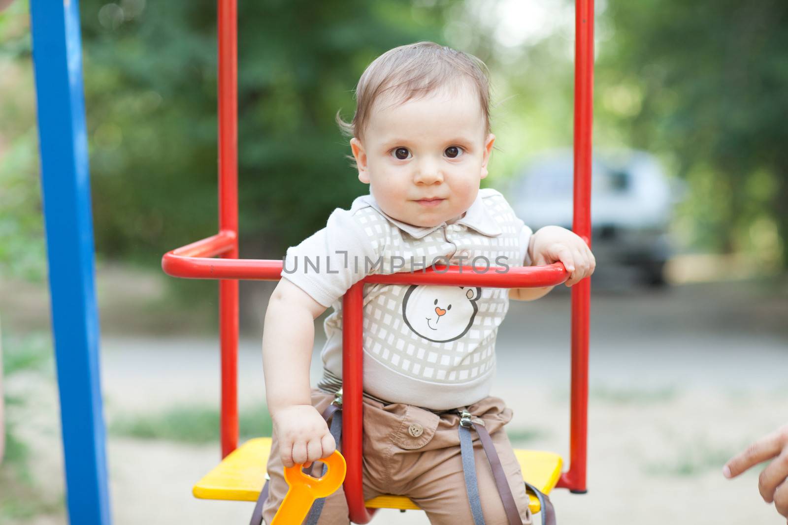child on the swing