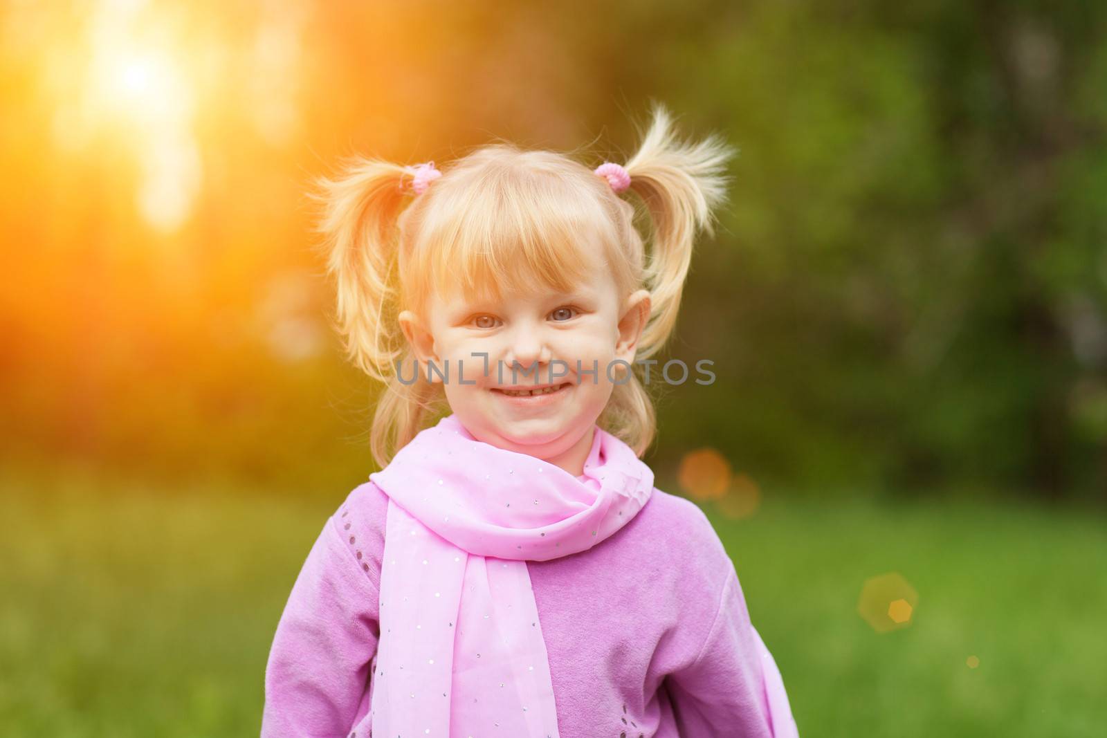 portrait of the girl outdoors