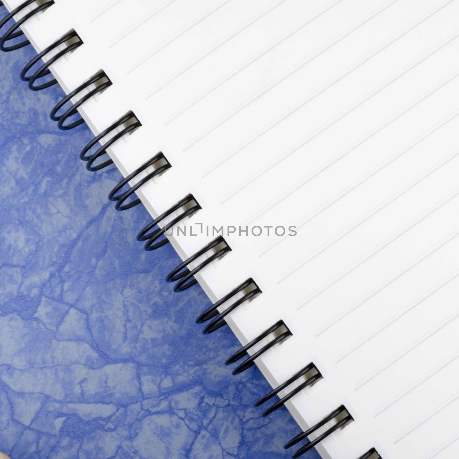 notebook have line on blue texture