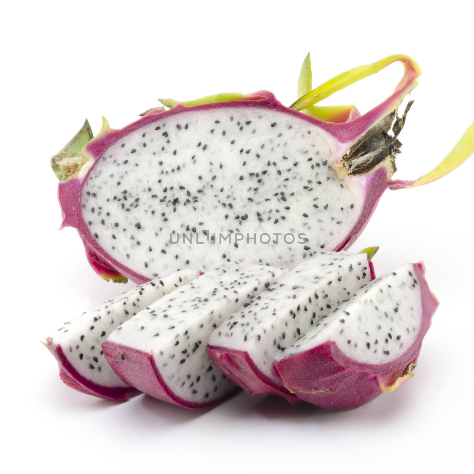 dragon fruit isolated on white by ammza12