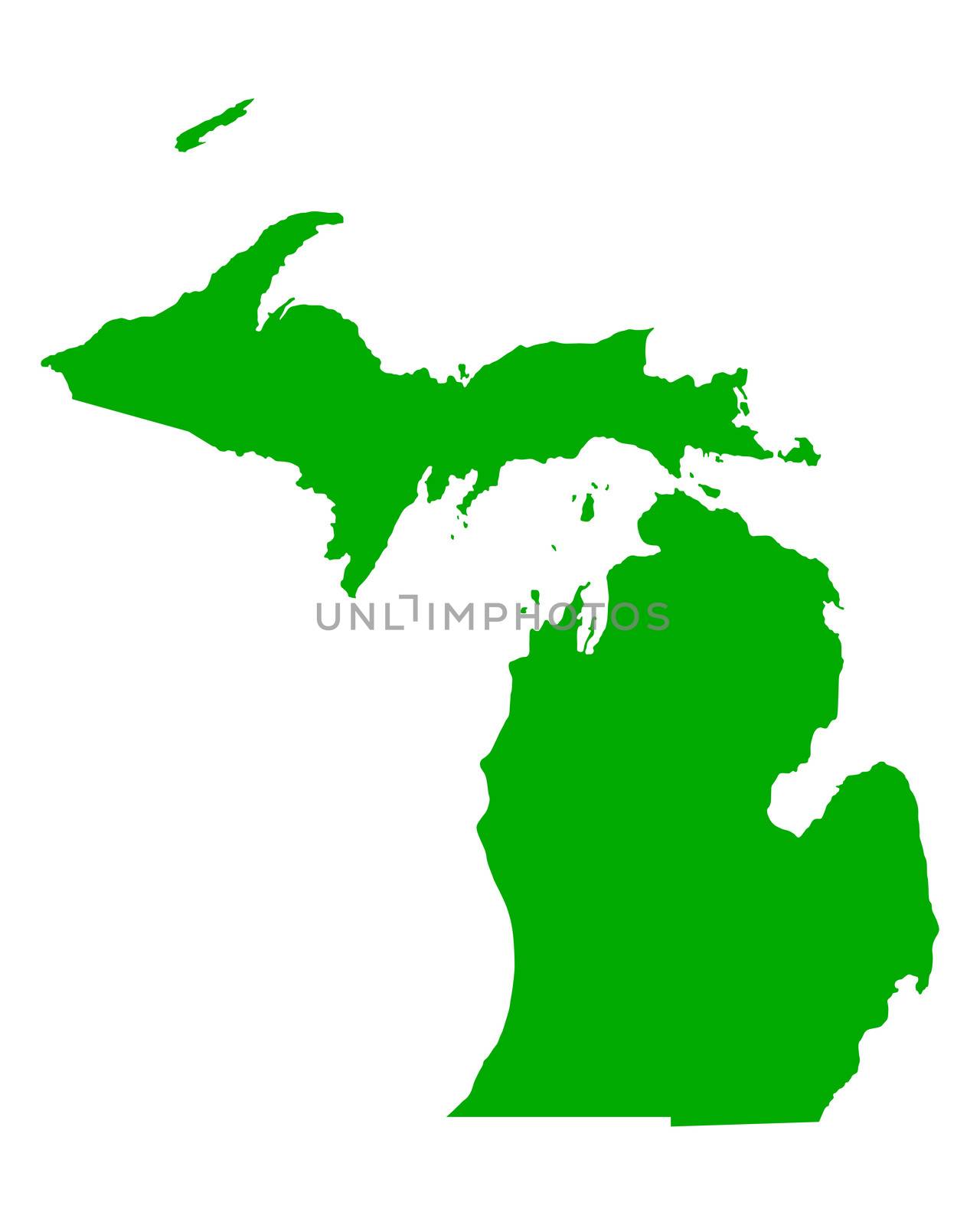 Map of Michigan