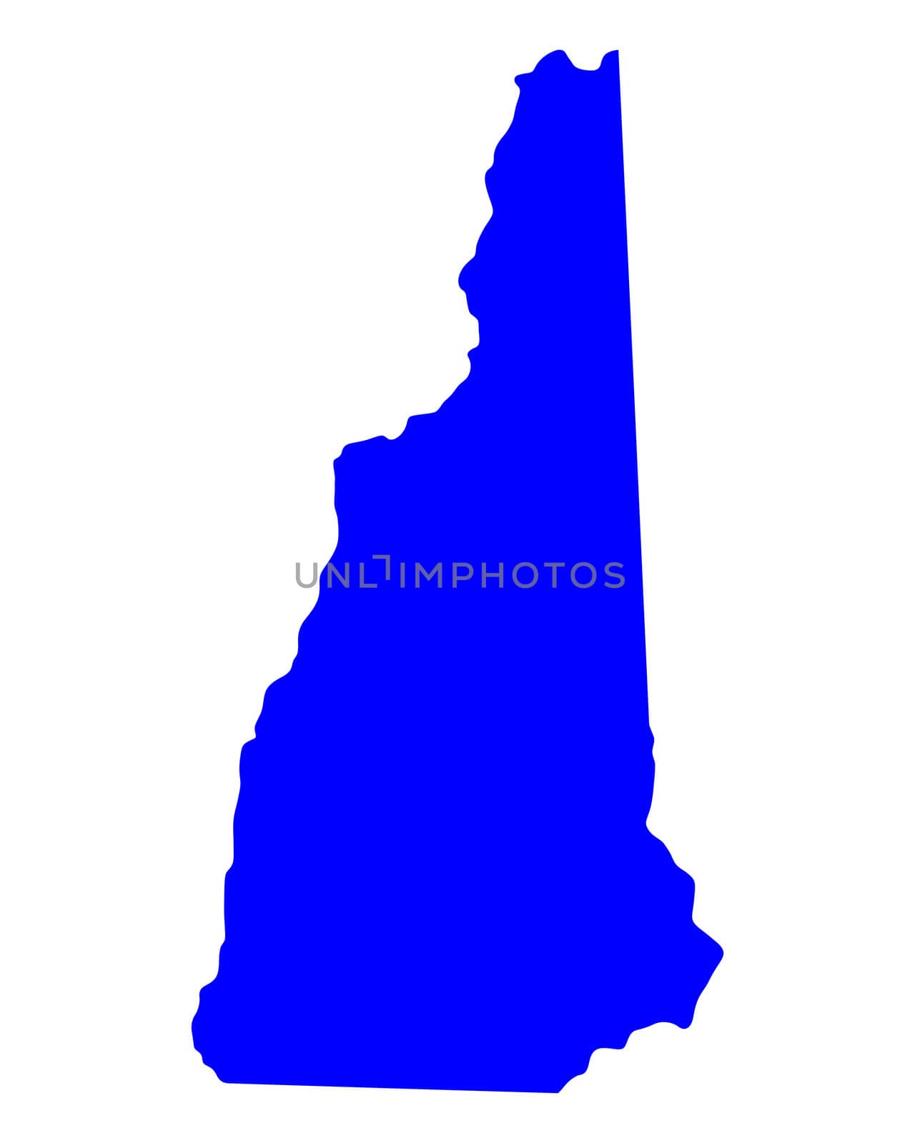 Map of New Hampshire by rbiedermann