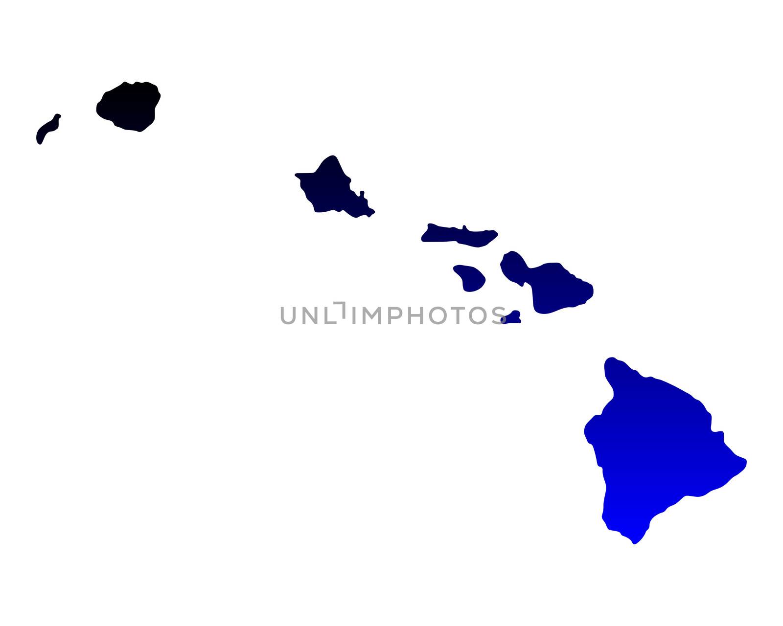 Map of Hawaii by rbiedermann
