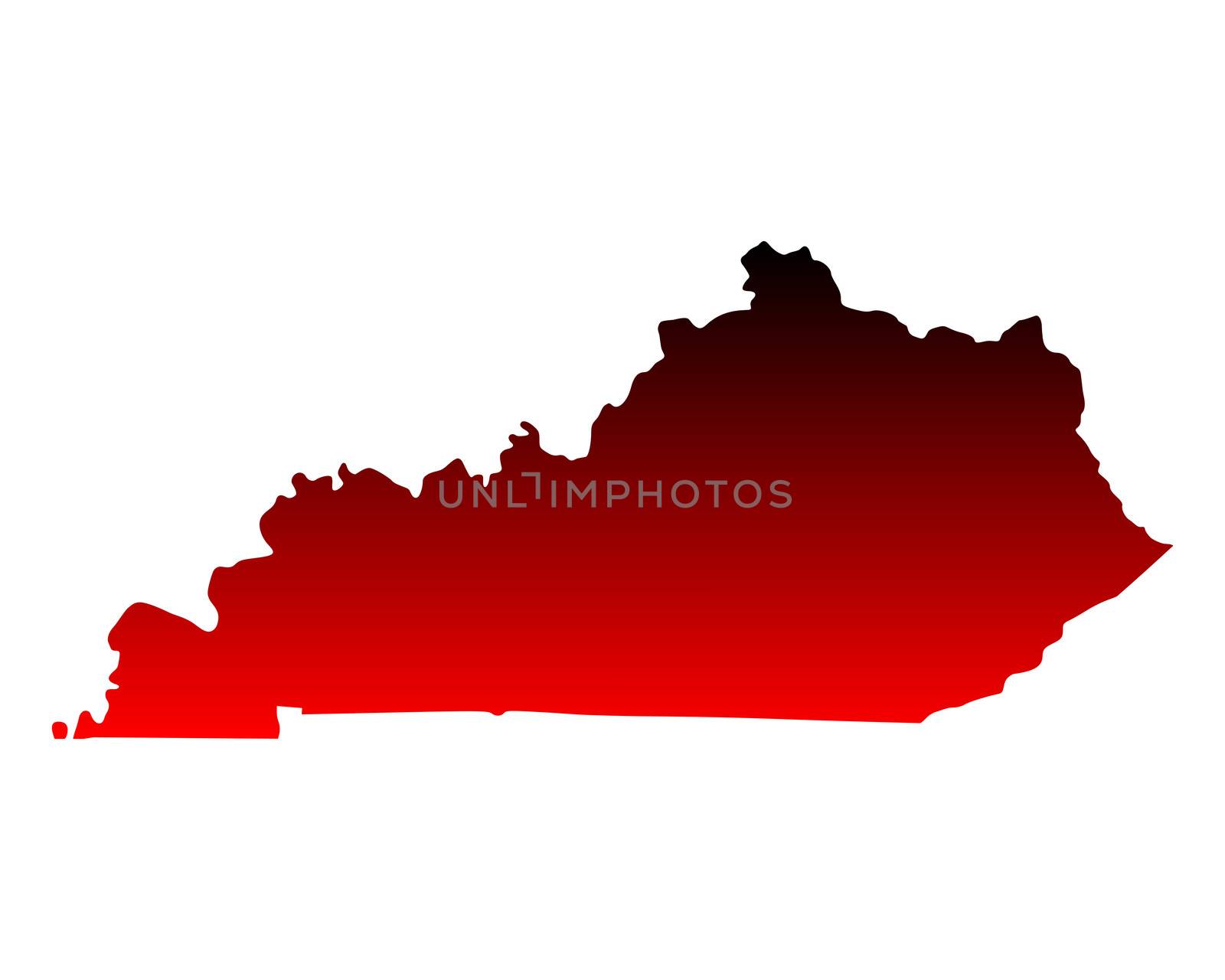 Map of Kentucky by rbiedermann