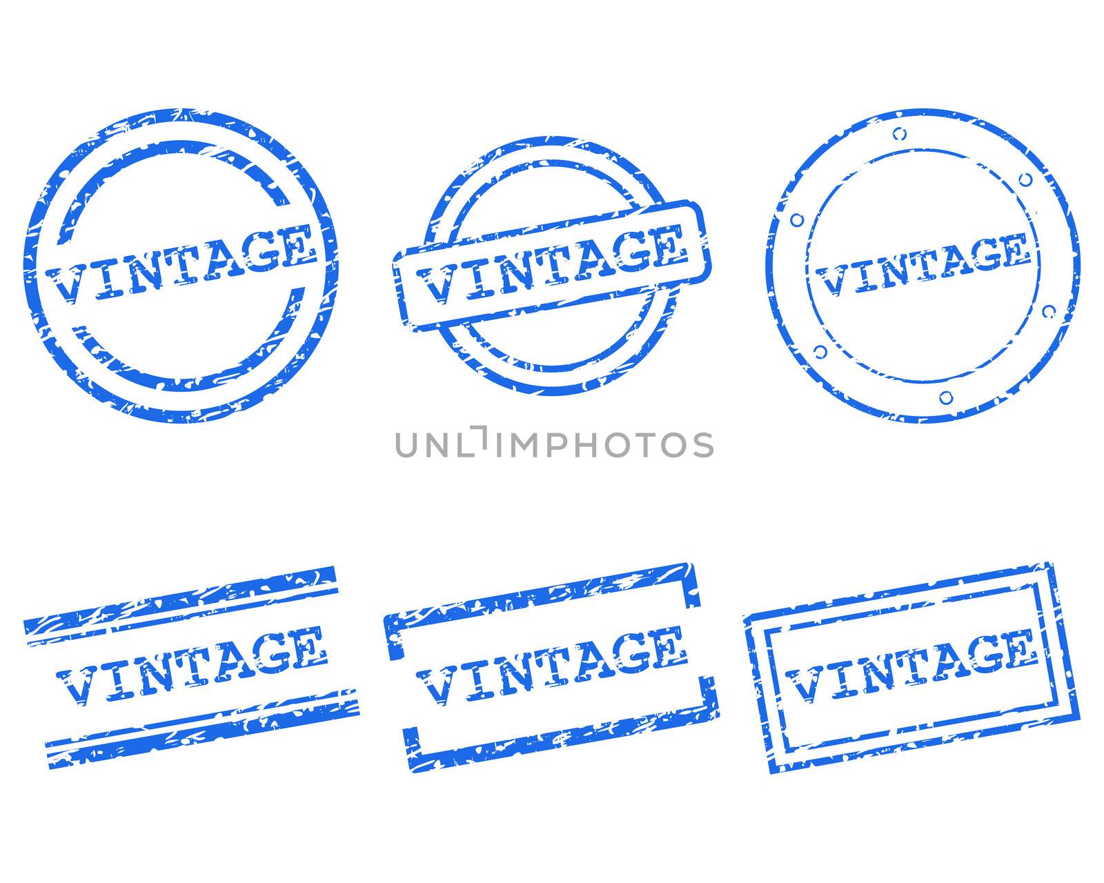 Vintage stamps by rbiedermann