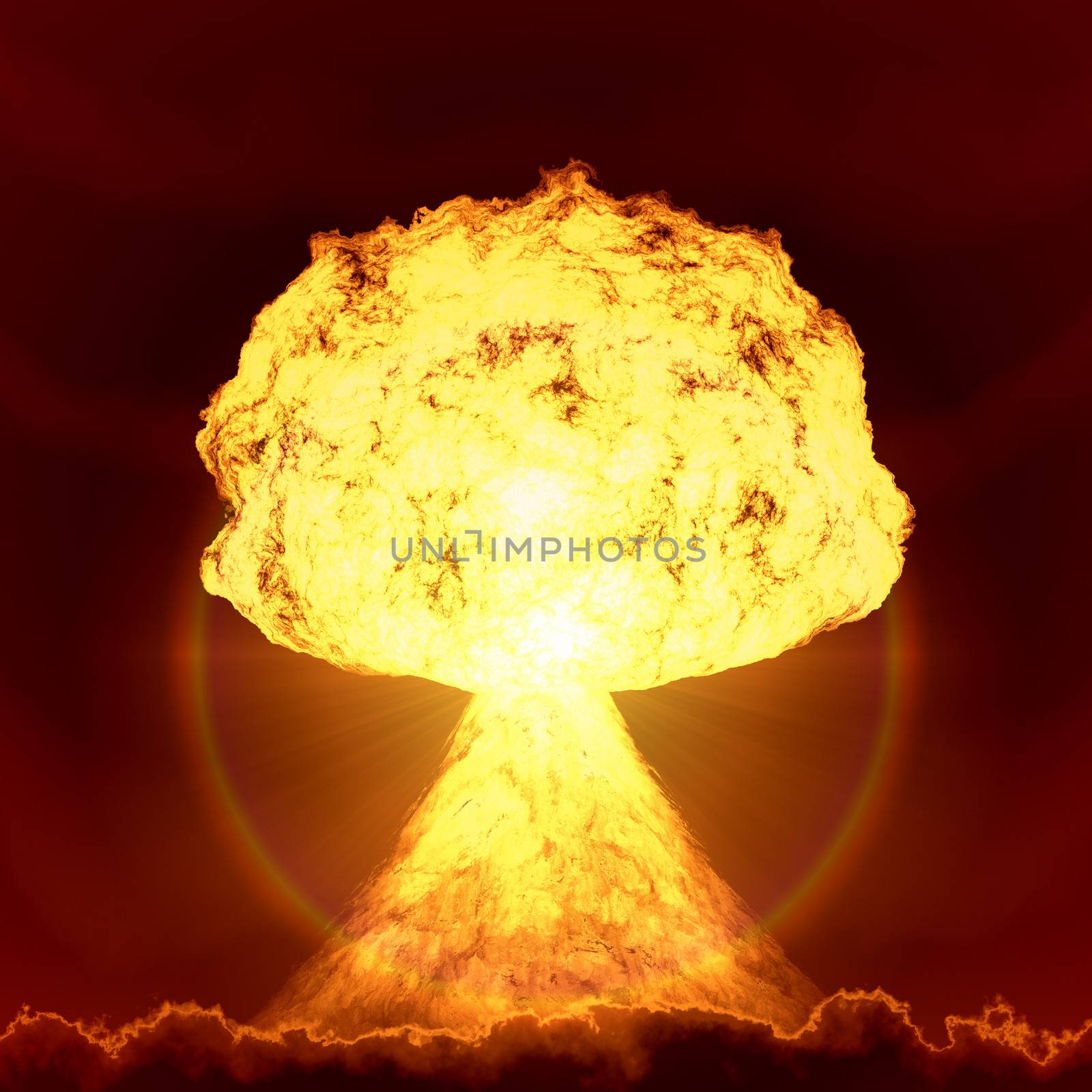 An image of a nuclear bomb explosion