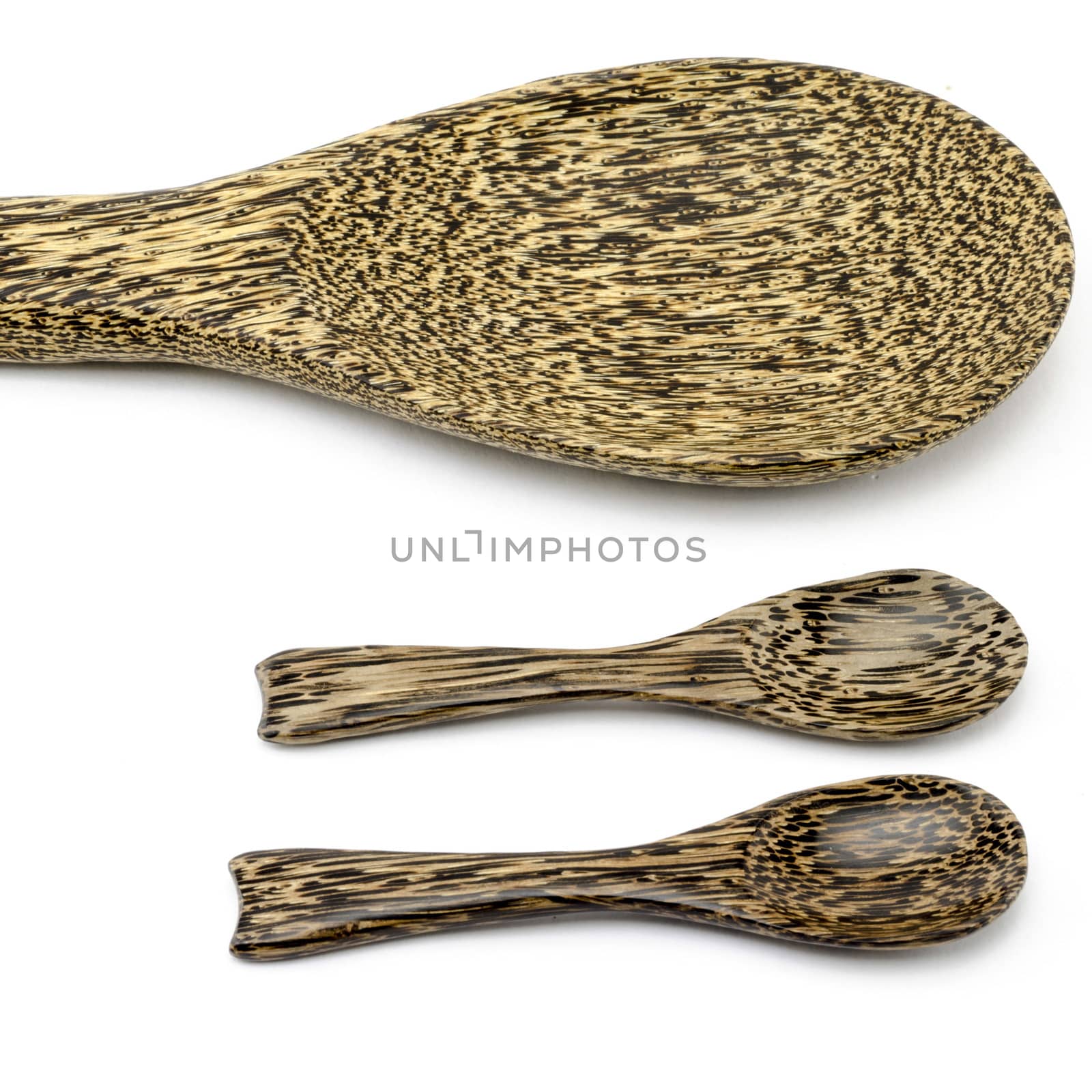 spoon wood isolated on white by ammza12