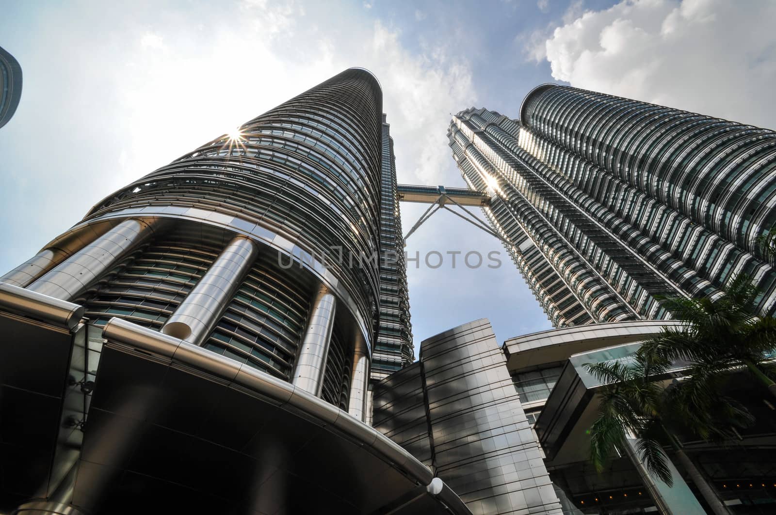 KUALA LUMPUR - APRIL 10: General view of Petronas Twin Towers on Apr 10, 2011 in Kuala Lumpur, Malaysia. The towers are the worlds tallest twin towers with the height of 451.9m.