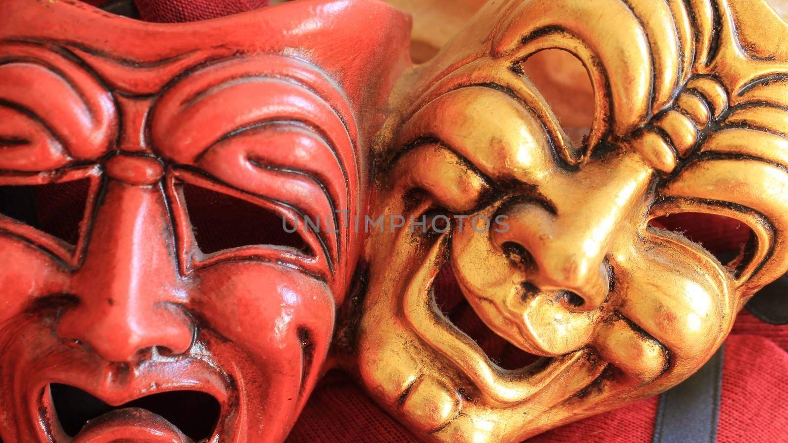 Carnival masks joy and sadness