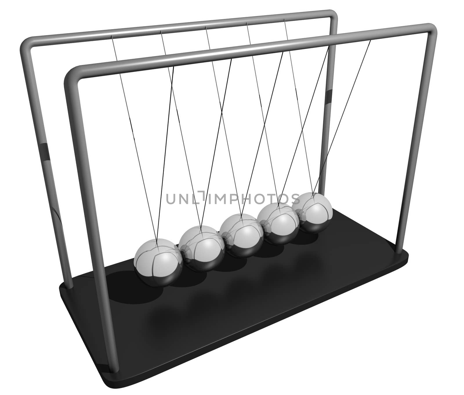 Illustration of Newtons Cradle