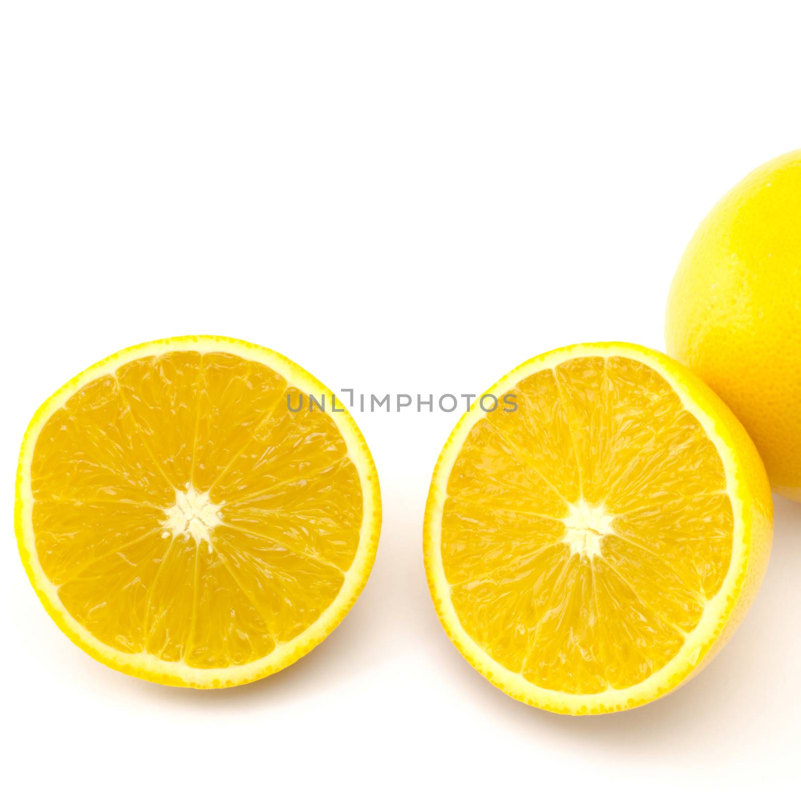 orange fruit isolated on white background