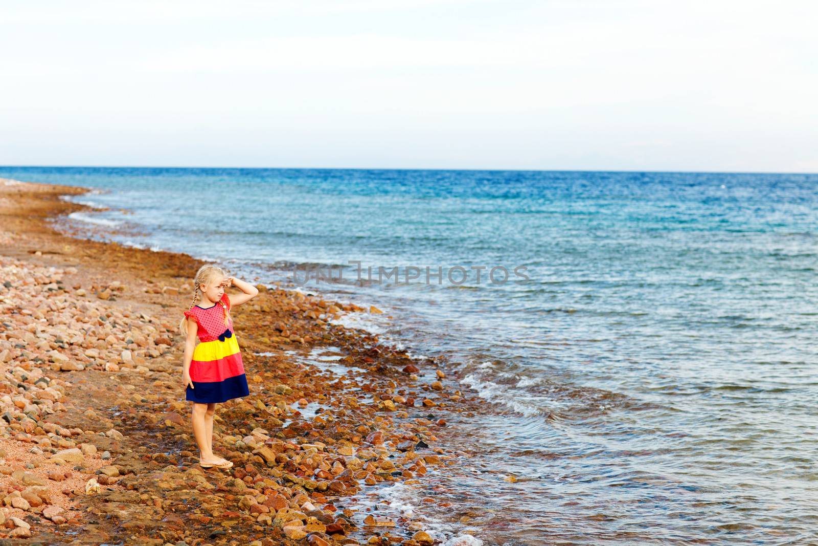 girl on the beach  by vsurkov