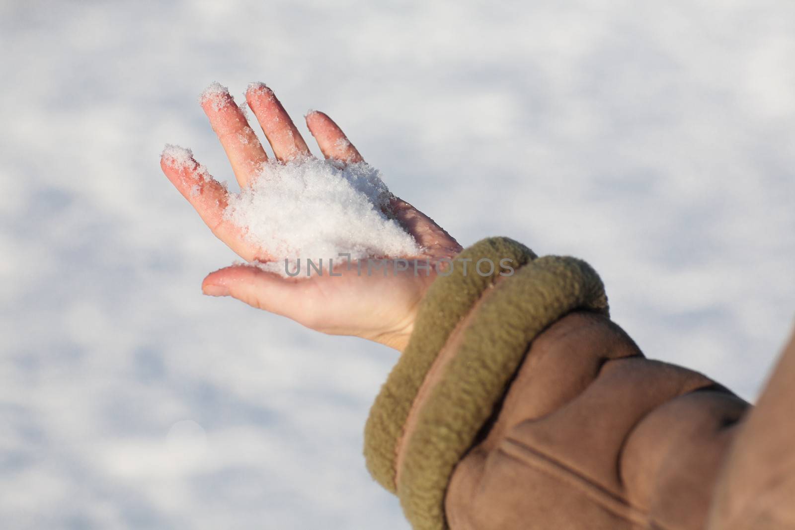 snow in hand by vsurkov
