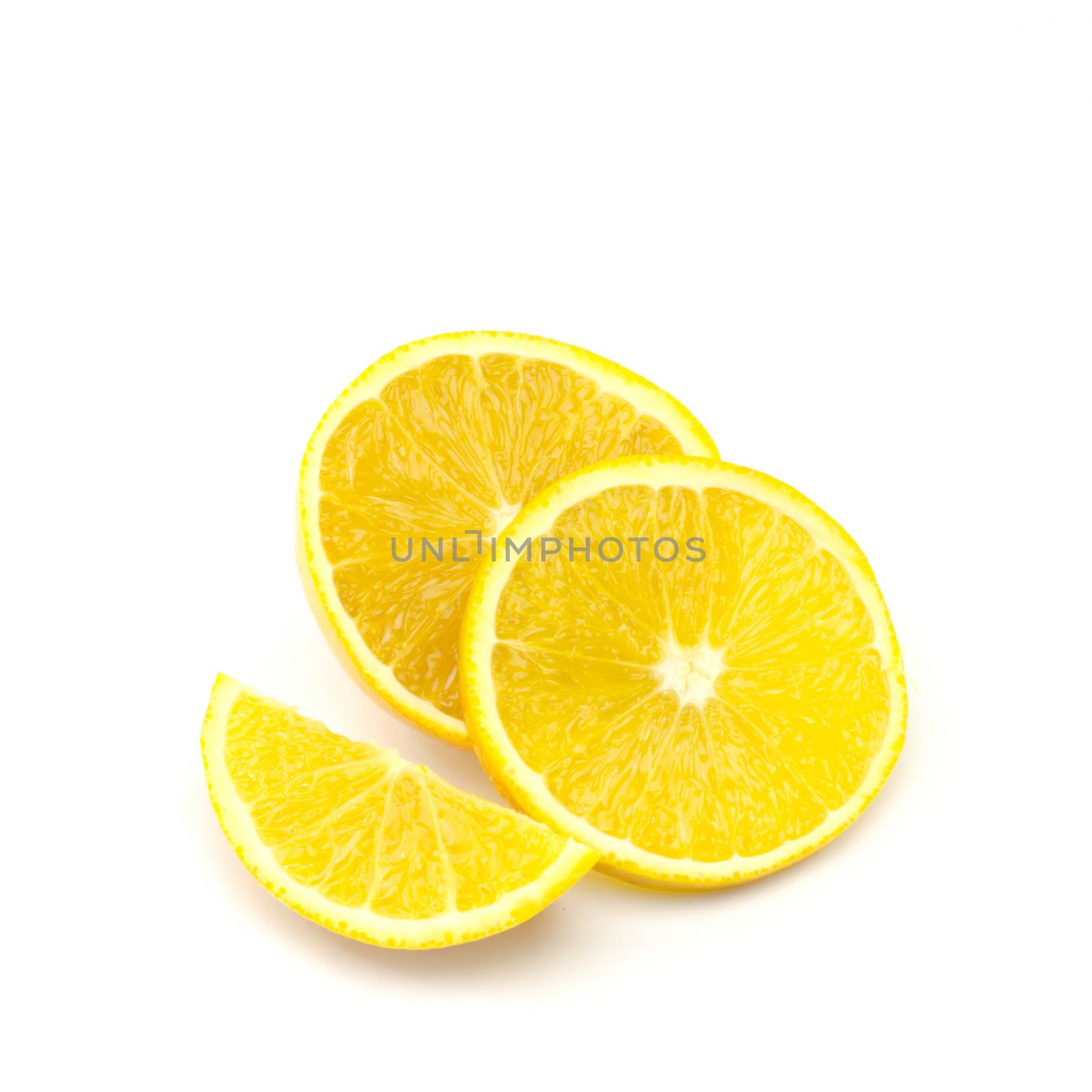 orange fruit isolated on white background