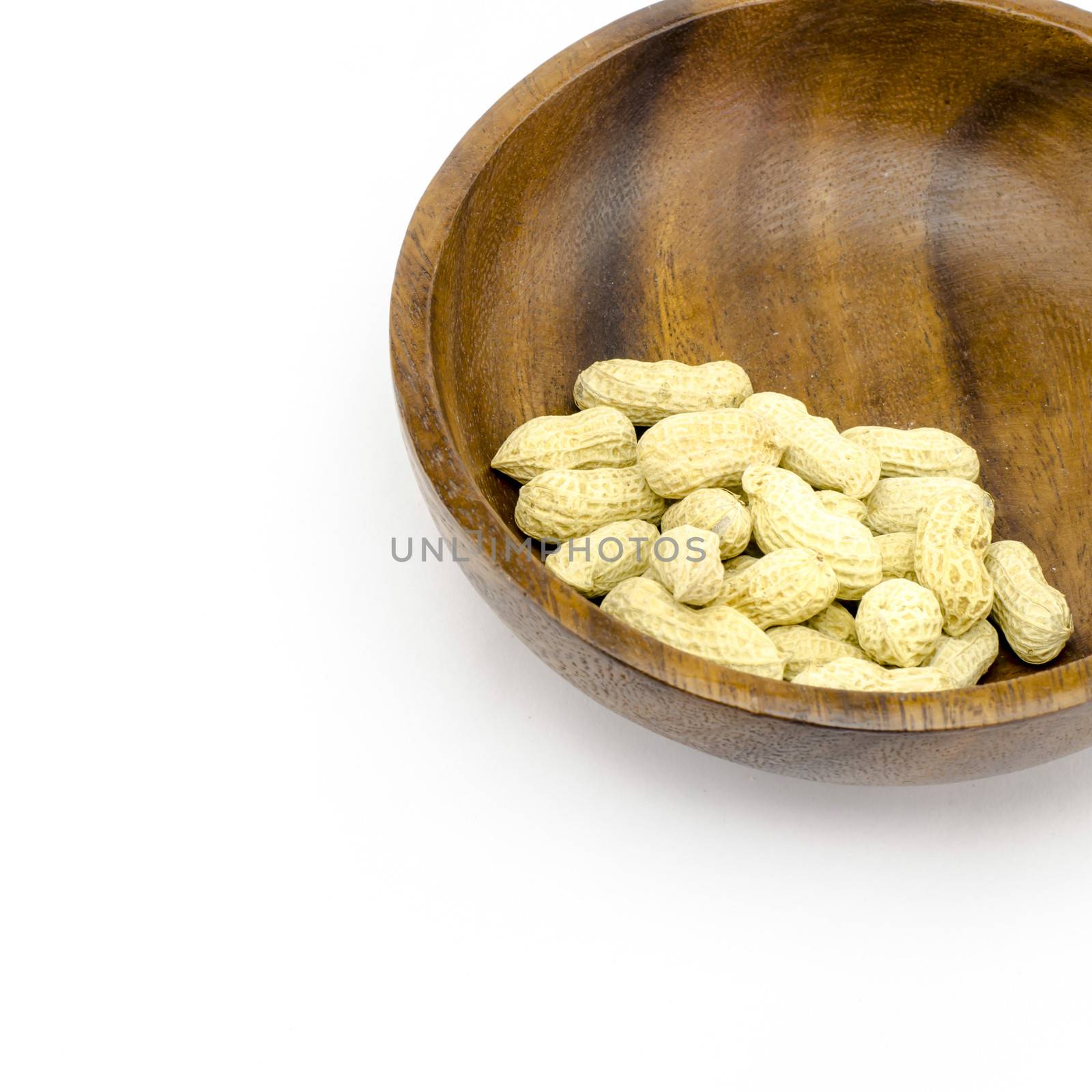 food bean roasted groundnuts on wood texture background