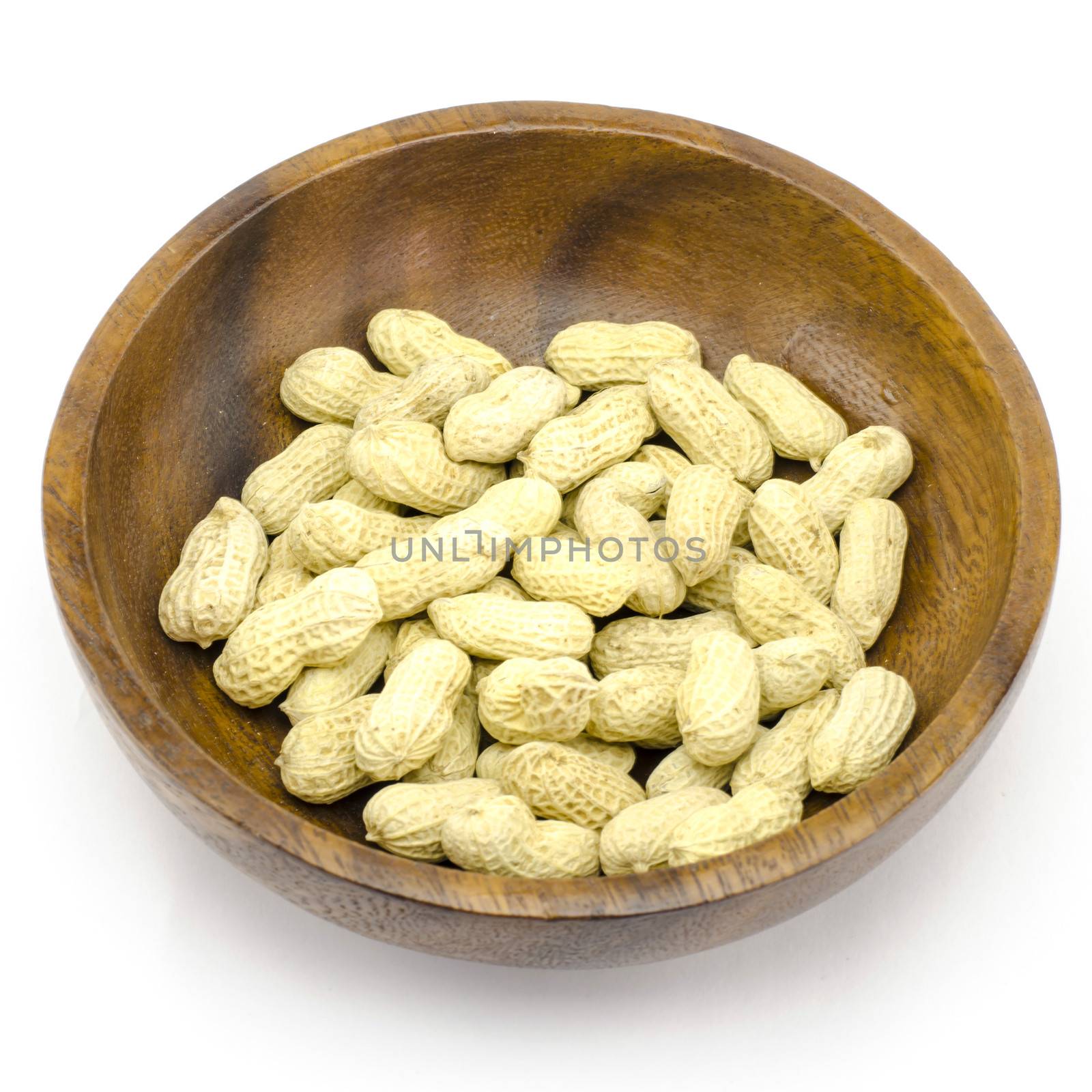 food bean roasted groundnuts on wood texture background
