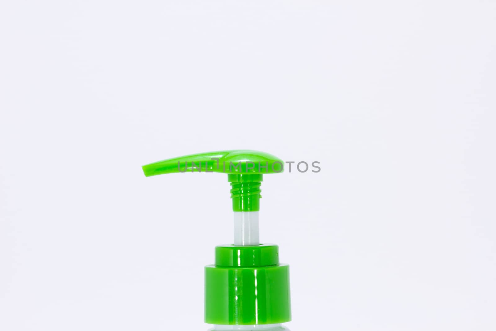 green lotion pump