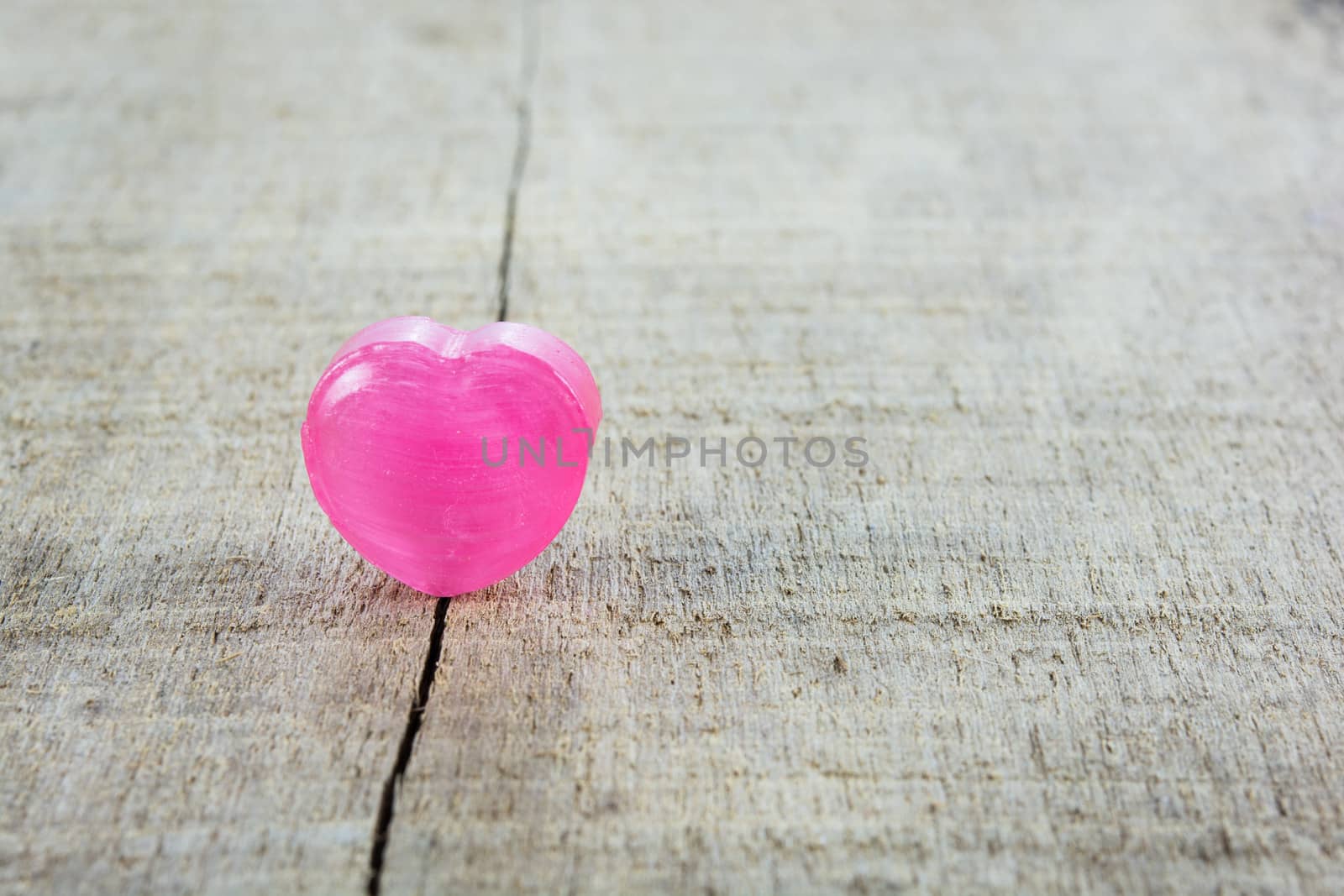 Valentines Day Wood background Red Love Heart