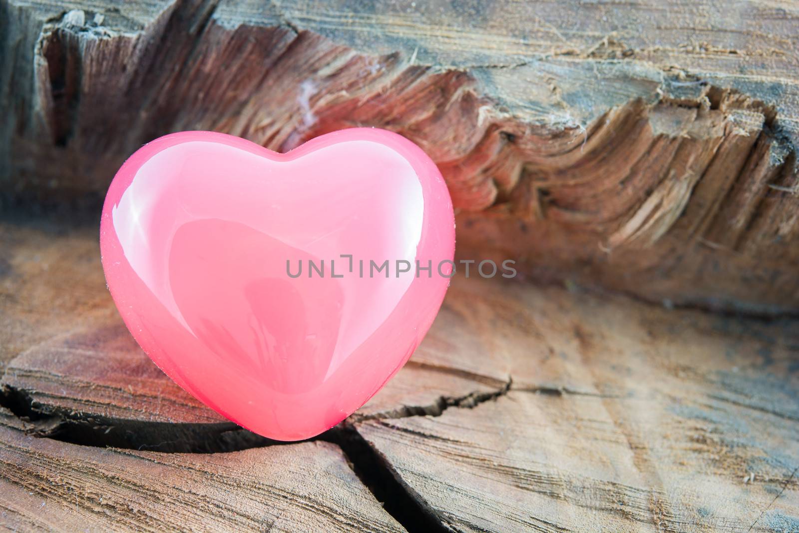 Valentines Day background Pink Heart by Sorapop