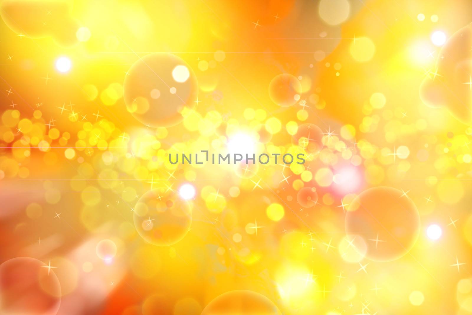 Beautiful golden bokeh space background in light colors