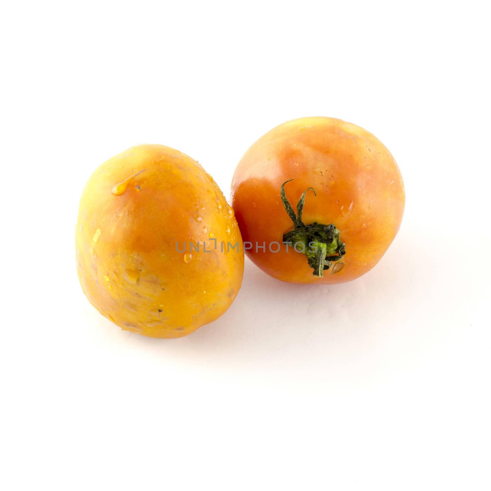 food vegetable ugly tomato isolated on white background