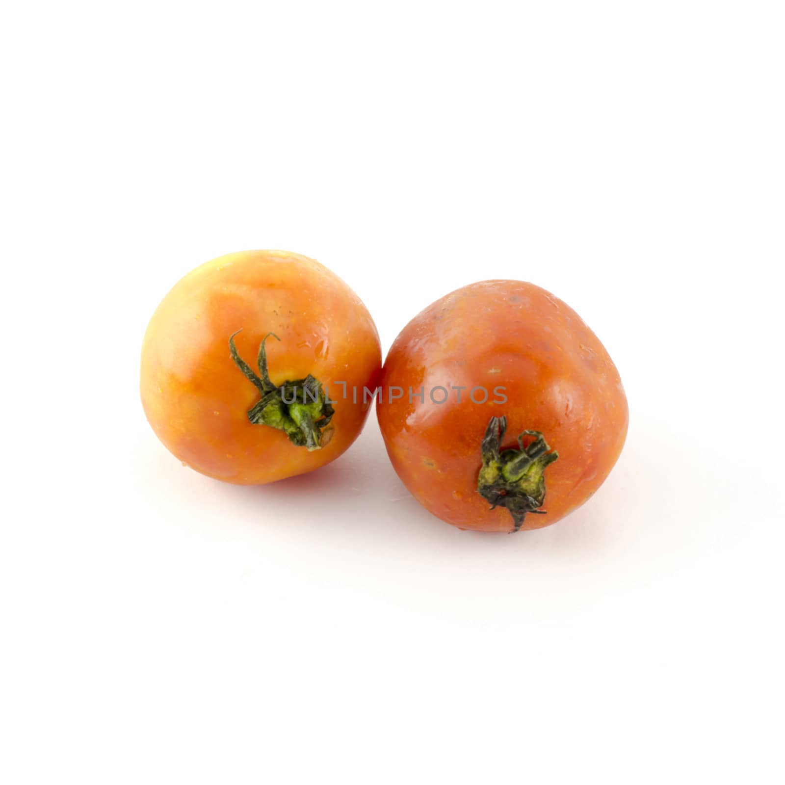 food vegetable ugly tomato isolated on white background