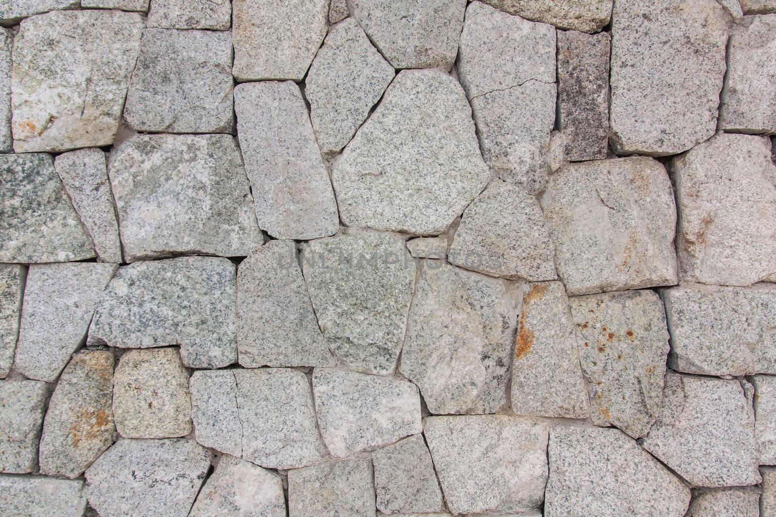 Background texture of stone wall with construction
