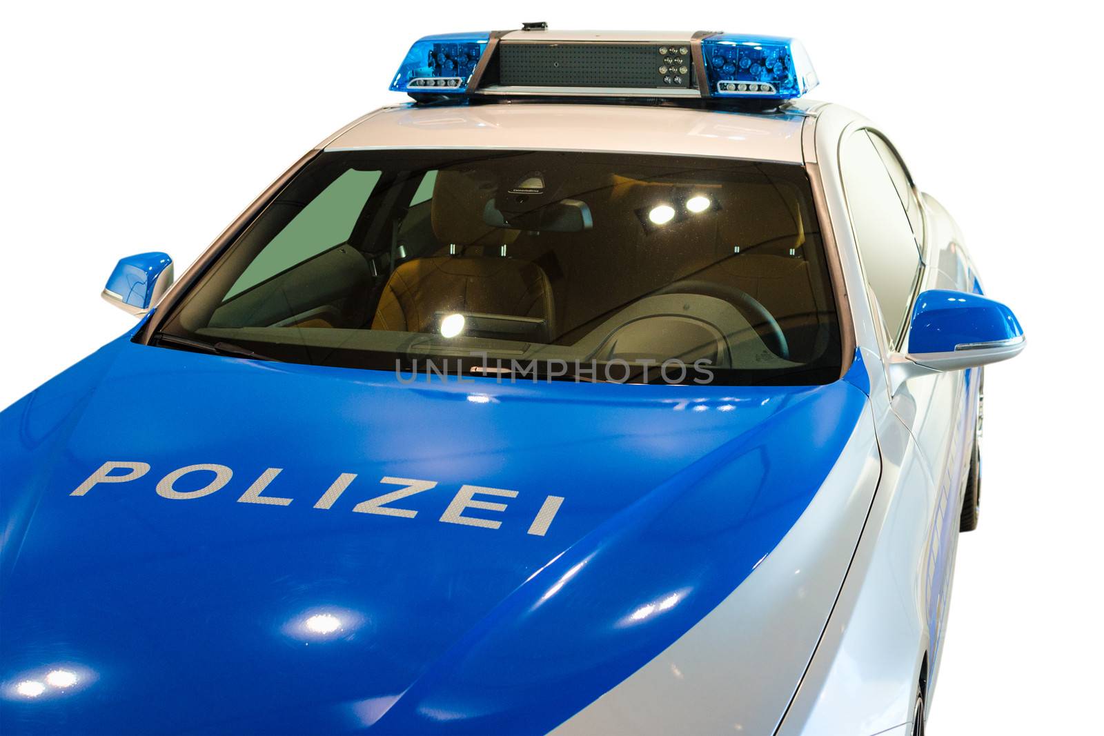 German police patrol car. New modern BMW model, presented for us by servickuz